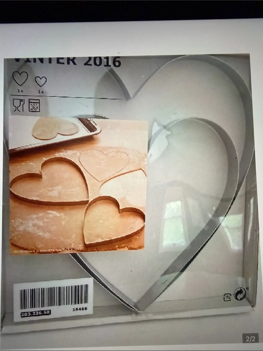 Large Silver Heart-Shaped Cookie Cutter Set